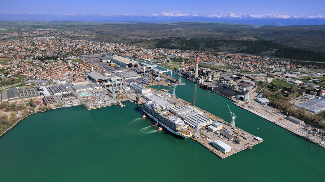 Fincantieri: al via la costruzione di una nuova nave da crociera nello stabilimento di Monfalcone
