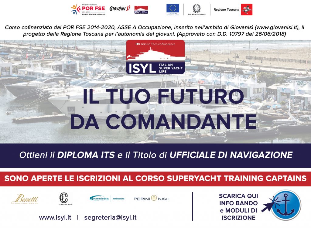 FONDAZIONE ISYL promuove la formazione di figure profesisonali del mondo dello yachting