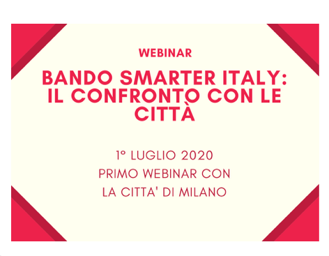 TTS Italia, al via dal 1° luglio webinar sul programma Smarter Italy