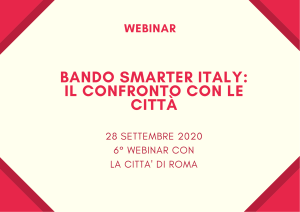 Webinar TTS Italia con la Città di Roma sul programma Smarter Italy