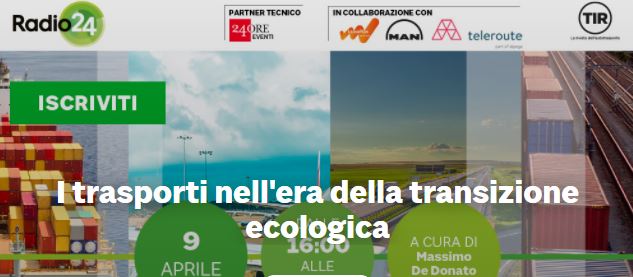 I trasporti nell’era della transizione ecologica: oggi alle 16 appuntamento con la Digital Round Table di Radio 24