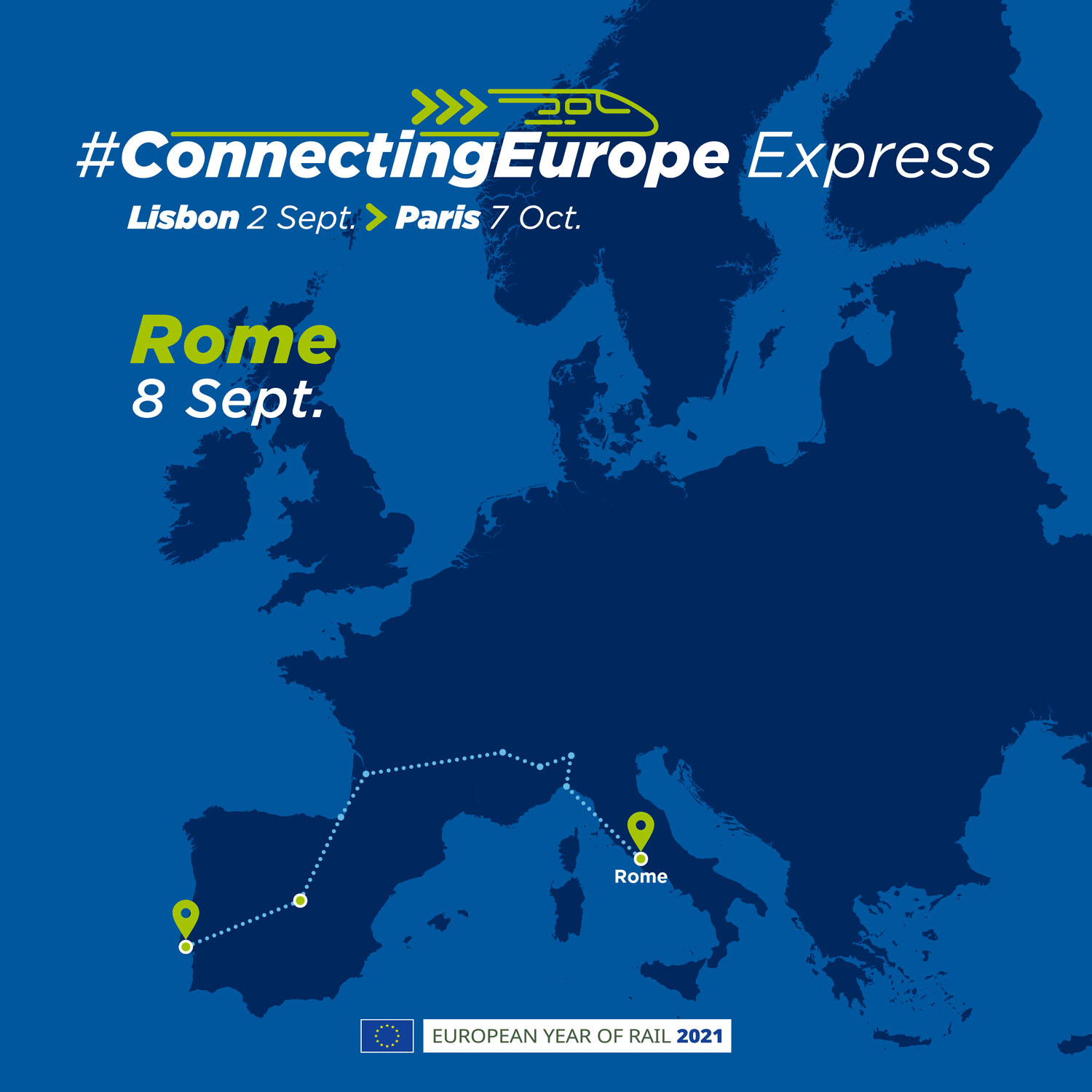 Parte il Connecting Europe Express, dal 5 settembre le tappe in Italia